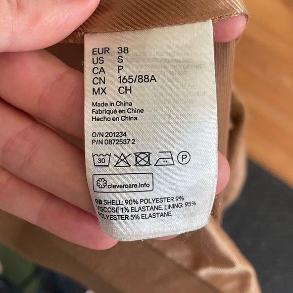 H&M Camel Belted Overcoat - Picture 6 of 8